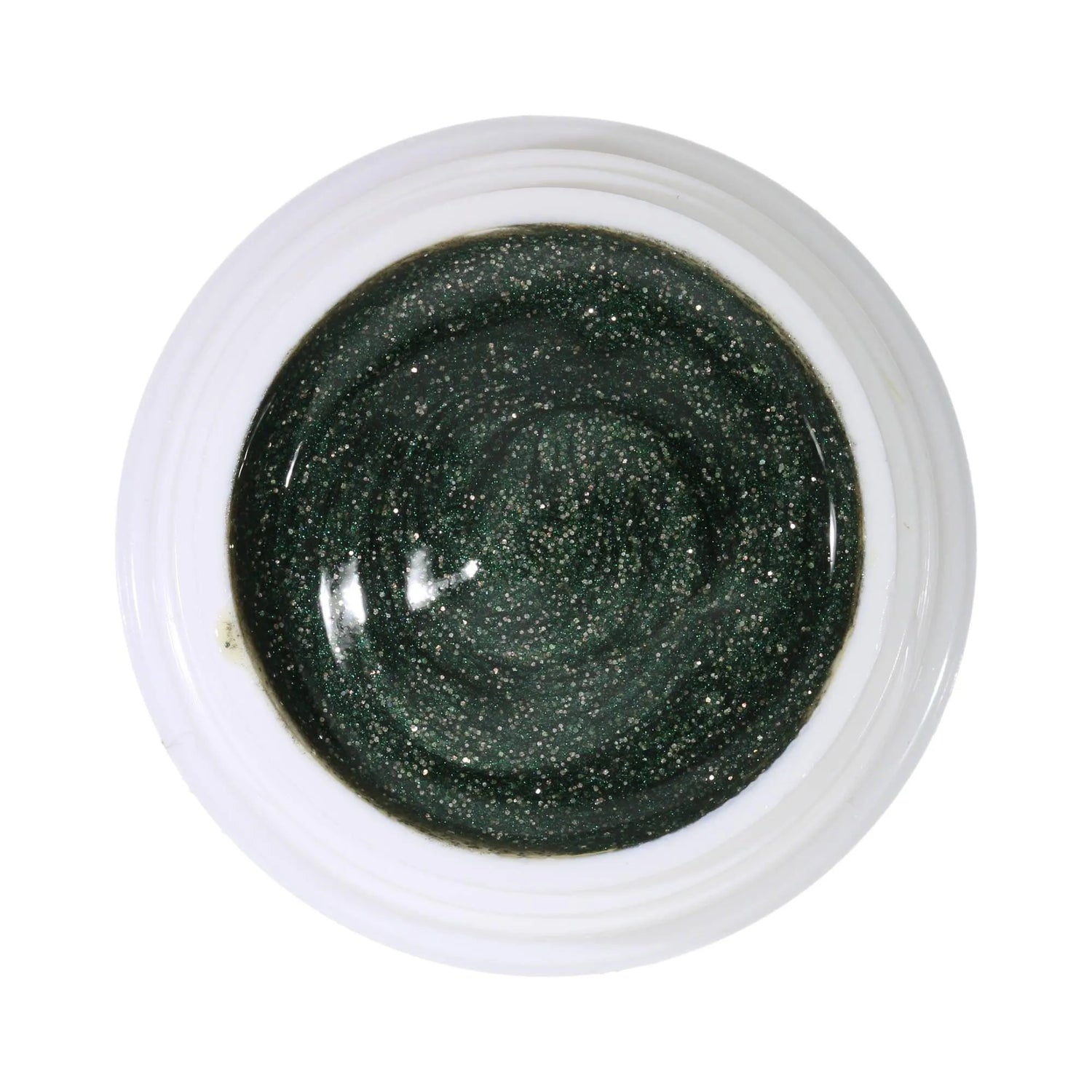 #178 Premium-GLITTER Color Gel 5ml Dunkles Tannengrün mit bronzefarbenem Glitter - MSE - The Beauty Company