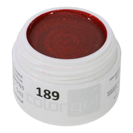 #189 Premium-EFFEKT Color Gel 5ml Kräftiges Rot mit ausgeprägtem rosa-rotem Perlglanz