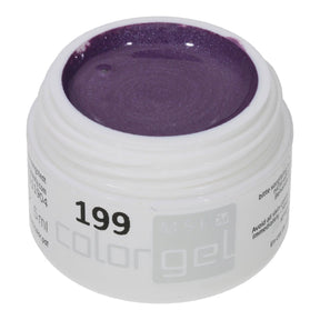 #199 Premium-EFFEKT Color Gel 5ml Flieder mit leichtem Silbereffekt - MSE - The Beauty Company