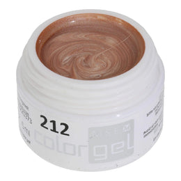 #212 Premium-EFFEKT Color Gel 5ml Kräftig glänzendes Creme-Beige