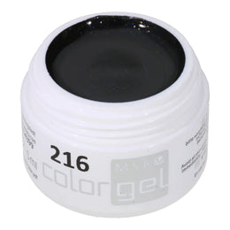 #216 Premium-EFFEKT Color Gel 5ml Schwarz mit Multicoloreffekt