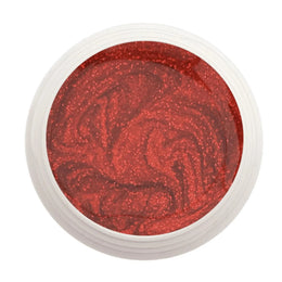 #226 Premium-GLITTER Color Gel 5ml Satt schimmendes Rot verstärkt durch einen farbintensiven Glitter