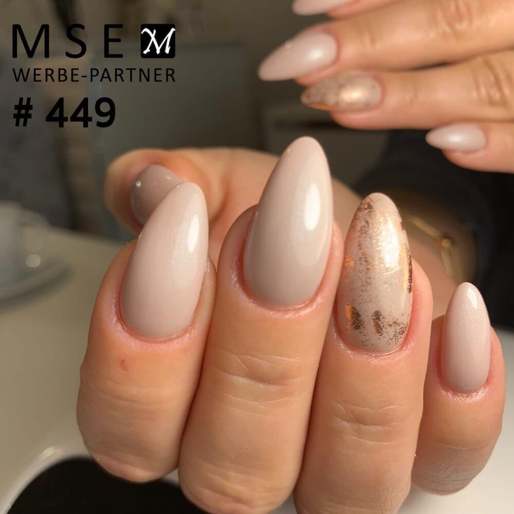 #449 Premium-EFFEKT Color Gel 5ml Beige mit blausilbernem Perlglanz - MSE - The Beauty Company