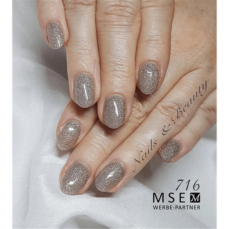 #716 Premium-GLITTER Color Gel 5ml Beige/leichter Lilastich - MSE - The Beauty Company