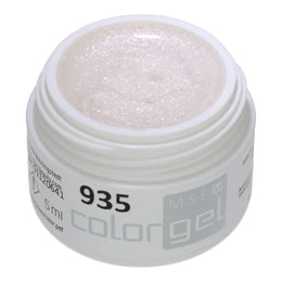 #935 Effekt Farbgel 5ml Weiss mit feinem Multiglitter