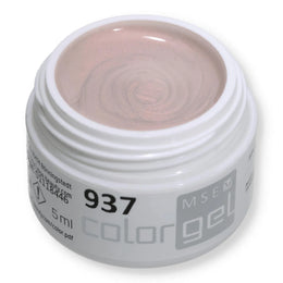 #937 Effekt Farbgel  5ml Beige mit zartem rosa irisierendem Glitzer
