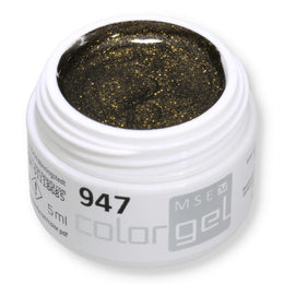 #947 EFFEKT Farbgel 5ml grün mit Multi Glitter