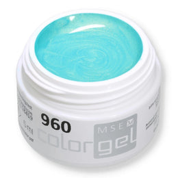 #960 EFFEKT Farbgel 5ml Türkis mit Goldschimmer