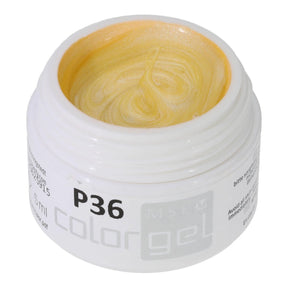 #P-36 Mother of Pearl EFFEKT Color Gel 5ml Gelb - MSE - The Beauty Company