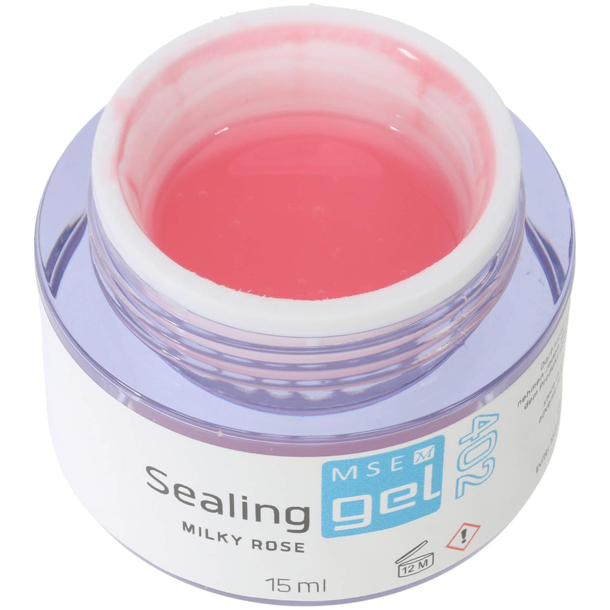 MSE Gel 402: Glanzgel rosa milky / Sealing milky rose 15ml - MSE - The Beauty Company