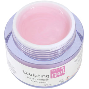 MSE Gel 805: Schablonen Gel pastell shimmer mittelviskose / Sculpting pastel shimmer medium-viscosity 50ml - MSE - The Beauty Company