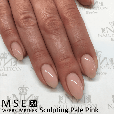 MSE Gel 812: Schablonen Gel blass pink, hochviskose / Sculpting pale pink high-viscosity 15ml - MSE - The Beauty Company